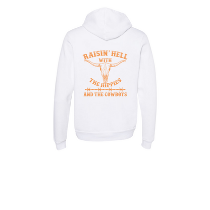 Raisin Hell With Hippies And The Cowboys Hoodies